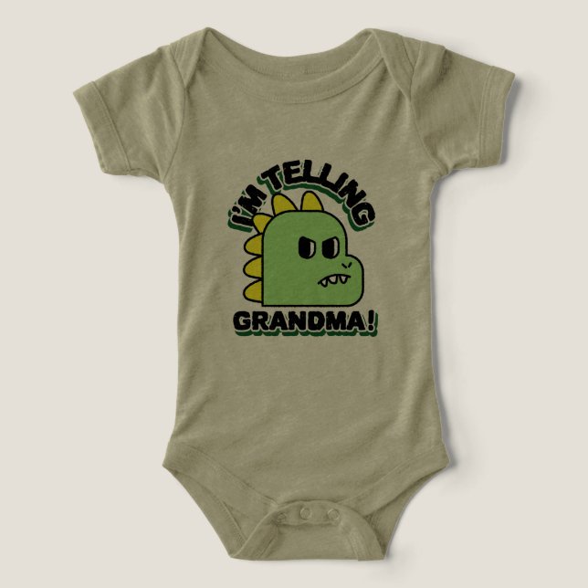 Dinosaur Bodysuit bébé (Design Recto)