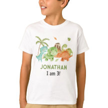 Dinosaur Boy Anniversaire Tshirts - Fête des Enfan