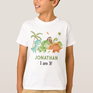 Dinosaur Boy Anniversaire Tshirts - Fête des Enfan