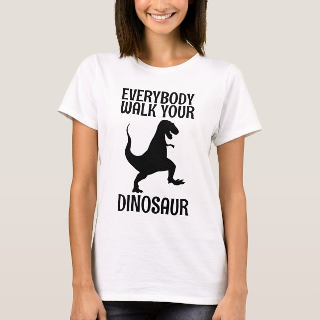 DINOSAUR CHAQUE MARCHE VOTRE DINO T-SHIRTS TEE - S (Devant)