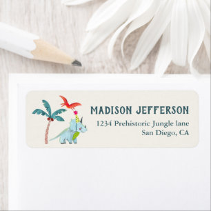 Dinosaur Cute Dino baby shower étiquette