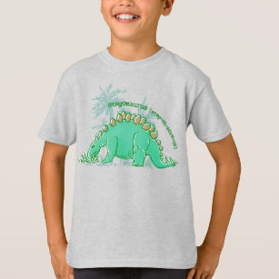 Dinosaur dit Stégosaurus garçons t-shirt bleu