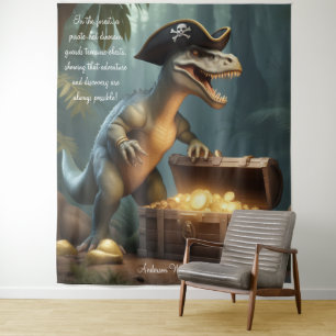 Dinosaur Forêt Casquette Pirate Tapisserie personn