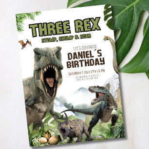 Dinosaur invitation Anniversaire T Rex Anniversair