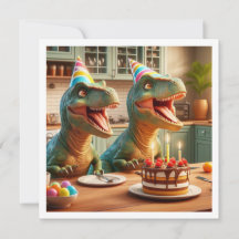 Dinosaur invitation d'anniversaire, animaux de la