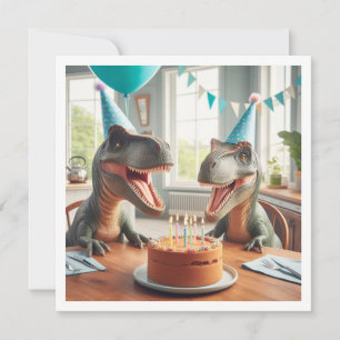 Dinosaur invitation d'anniversaire, animaux de la 