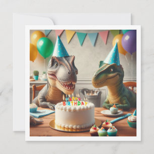 Dinosaur invitation d'anniversaire, pour les paris