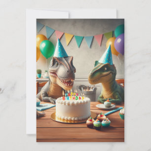 Dinosaur invitation d'anniversaire, pour les paris