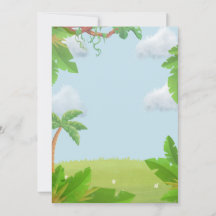 Dinosaur Invitation pour le deuxième anniversaire