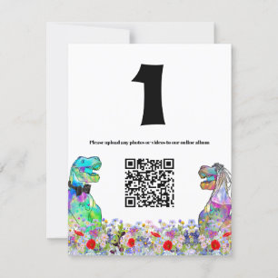 Dinosaur Mariage Fleur sauvage couleur  QR Code