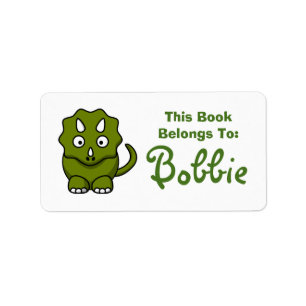 Dinosaur Nom du livre Étiquette