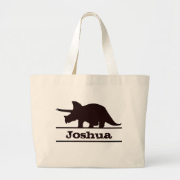 Dinosaur Nom personnalisé Triceratops Sac fourre-t