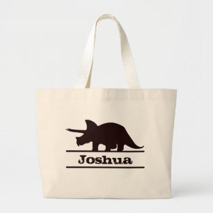 Dinosaur Nom personnalisé Triceratops Sac fourre-t