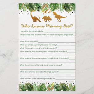 Dinosaur Safari Qui Connaît Mommy Meilleur Jeu
