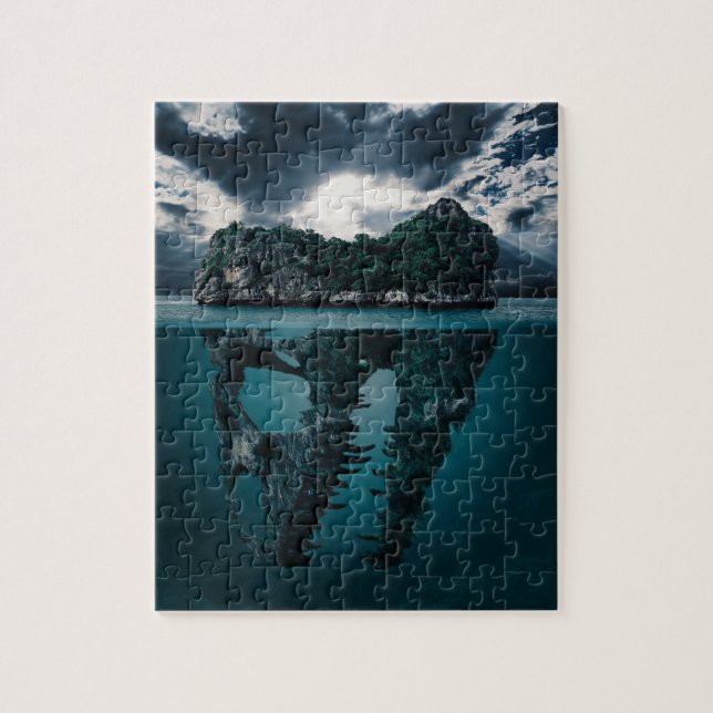 Dinosaur Skull Island Puzzle (Vertical)
