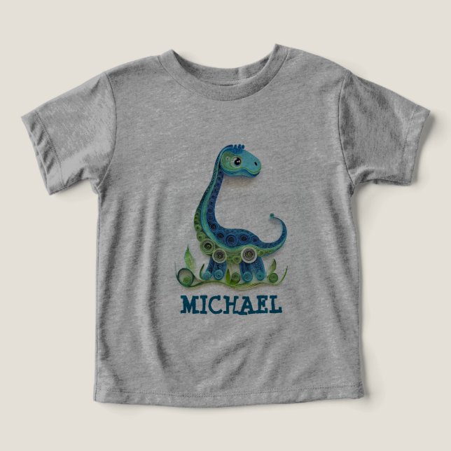 Dinosaur Style d'art de quilles Nom personnalisé (Design Recto)