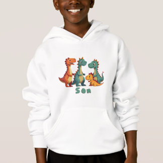 Dinosaur Sweat - shirt à capuche de famille (fils)