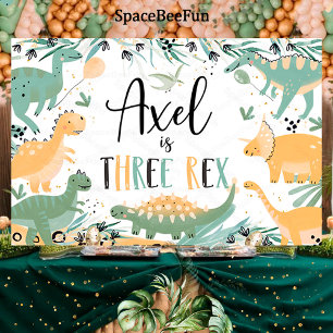 Dinosaur Trois Rex Dino Arrière-plan Bannière Anni