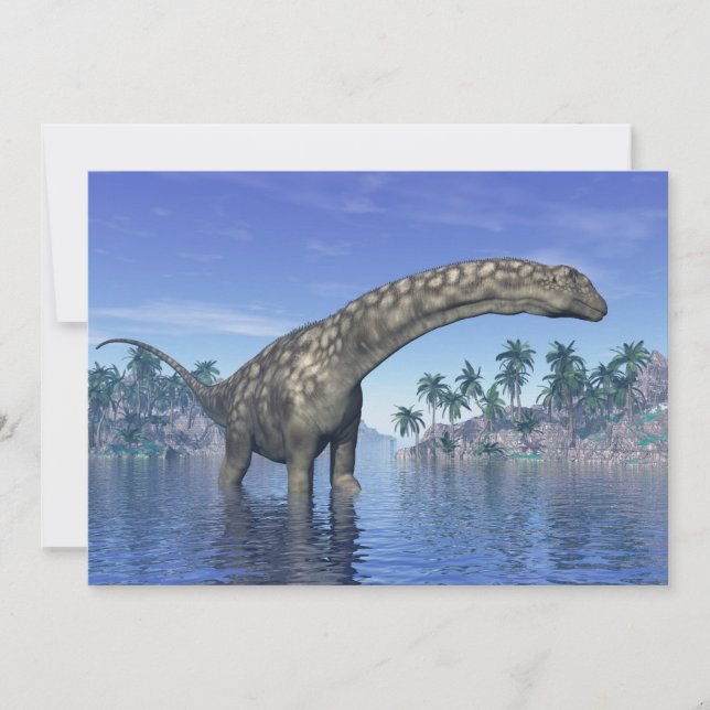 dinosaure Argentinosaurus - rendu 3D (Devant)