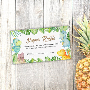 Dinosaure Baby shower Dinosaure Carte d'insertion