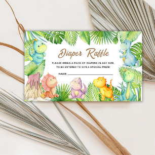 Dinosaure Baby shower Dinosaure Carte d'insertion