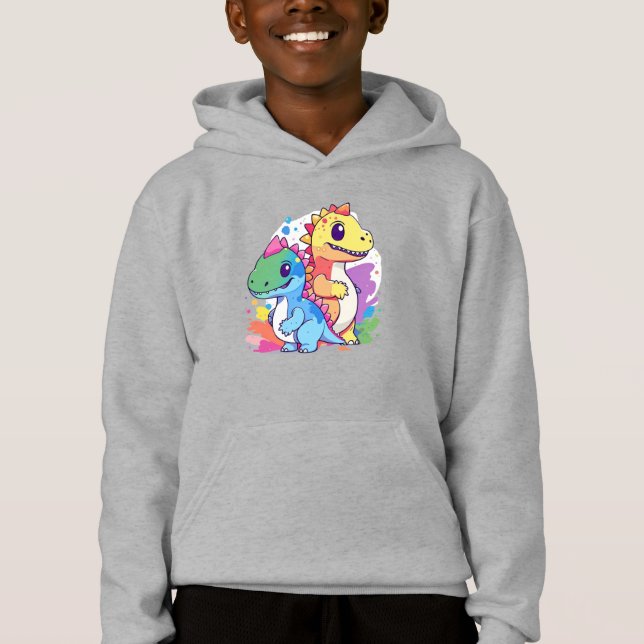 Dinosaure Bébé de couleur mignonne Design (Devant)