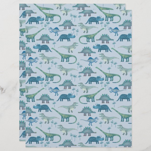 Dinosaure Bleu (Devant / Derrière)