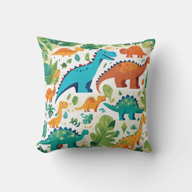 Dinosaure Caractère Coussin Cushion (Recto)