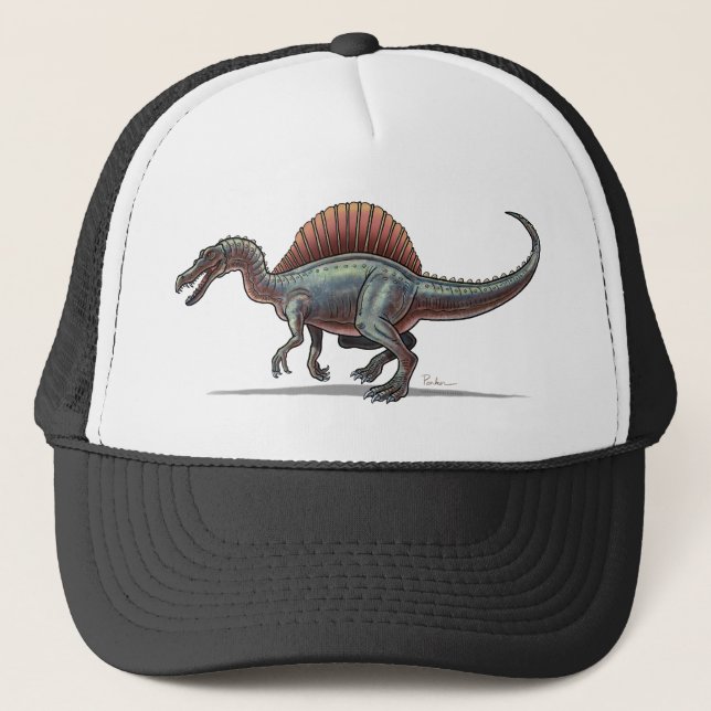 Dinosaure de Spinosaurus de casquette de baseball (Devant)