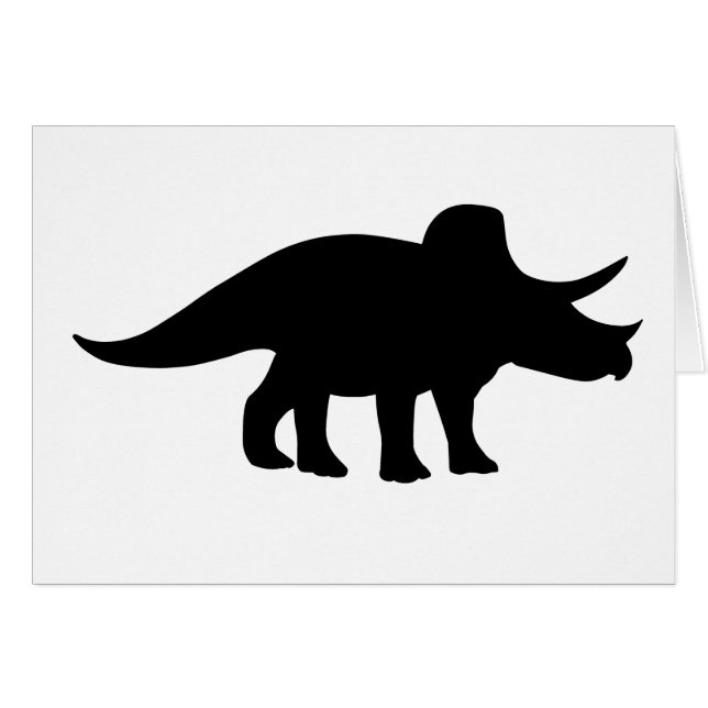Dinosaure de Triceratops (Devant horizontal)