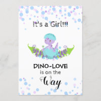 *~* Dinosaure d'éclosion Invitation de la douche p