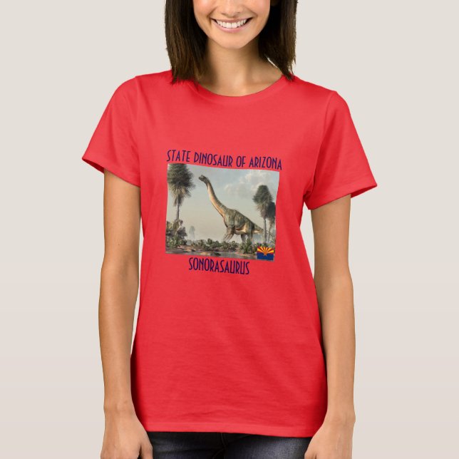 Dinosaure D'État De L'Arizona T-Shirt (Devant)