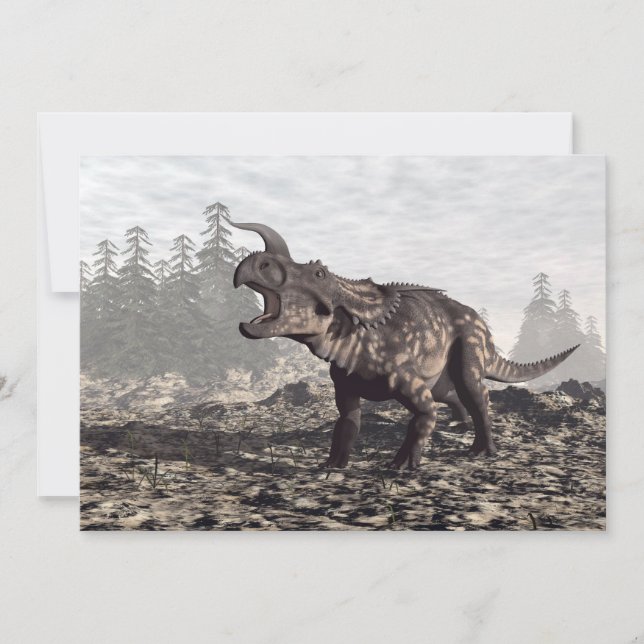 dinosaure Einiosaurus - rendu 3D (Devant)