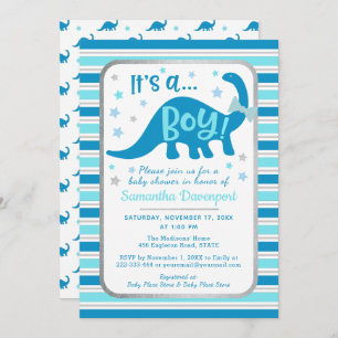 Dinosaure Invitation Baby shower