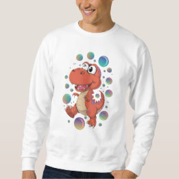 Dinosaure orange Sweatshirt pour hommes