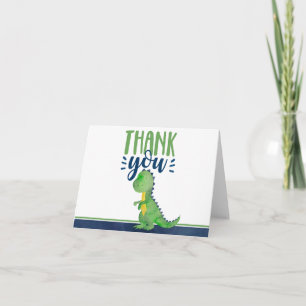 Dinosaure plié Carte de remerciements vierge