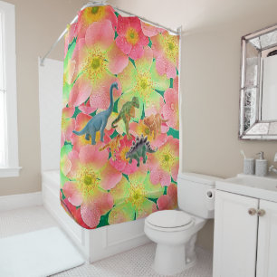 Dinosaure rideau de douche