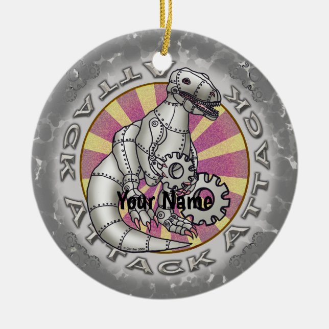 Dinosaure Robot ornement (Devant)