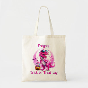 Dinosaure rose Halloween Trick ou Treat Sac fourre