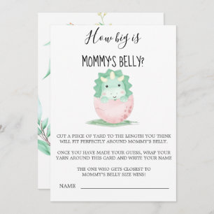 Dinosaure rose vert à quel point le ventre de mama