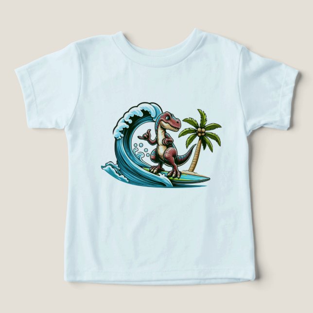 Dinosaure tropical du surf (Design Recto)