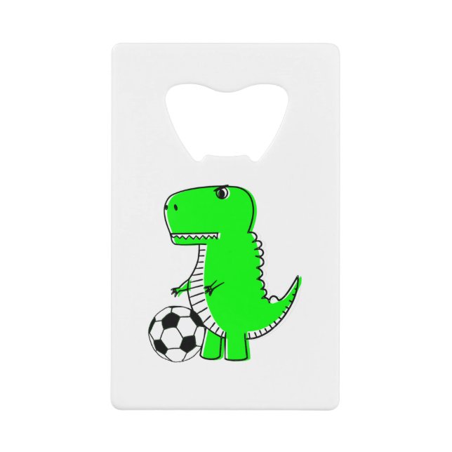Dinosaure Vert Aime Le Football (Devant)
