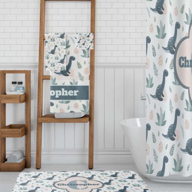 Dinosaure vert bleu mignon avec nom (Créateur téléchargé)