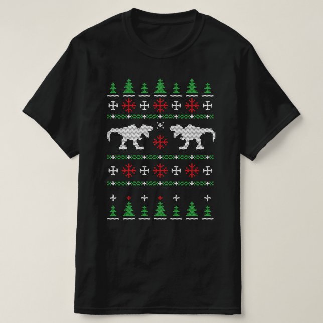 Dinosaure Vilain Sweat de Noël (Design devant)