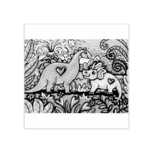 DINOSAURES AMICAUX TAMPON EN CAOUTCHOUC