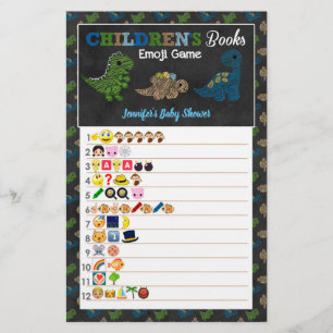 Dinosaures Chalkboard Livres pour enfants Emoji Je