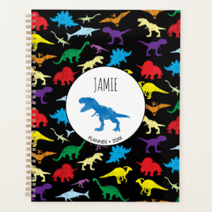 Dinosaures colorés Aquarelle Enfants Motif