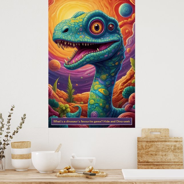 Dinosaures dans l'espace : Posters de collection d (Cuisine)