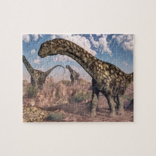 Dinosaures d'Argentinosaurus - 3D rendent Puzzle