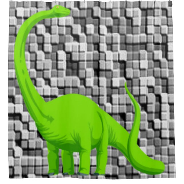 Dinosaures de rideau de douche (Devant)